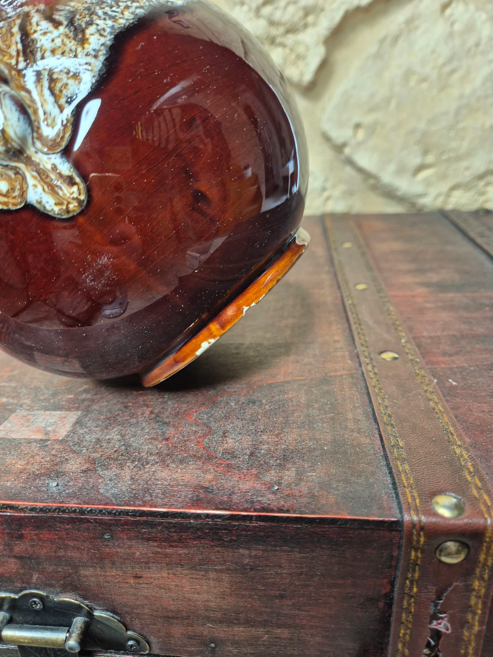 Vase with 2 handles vintage VALLAURIS style – photo 7